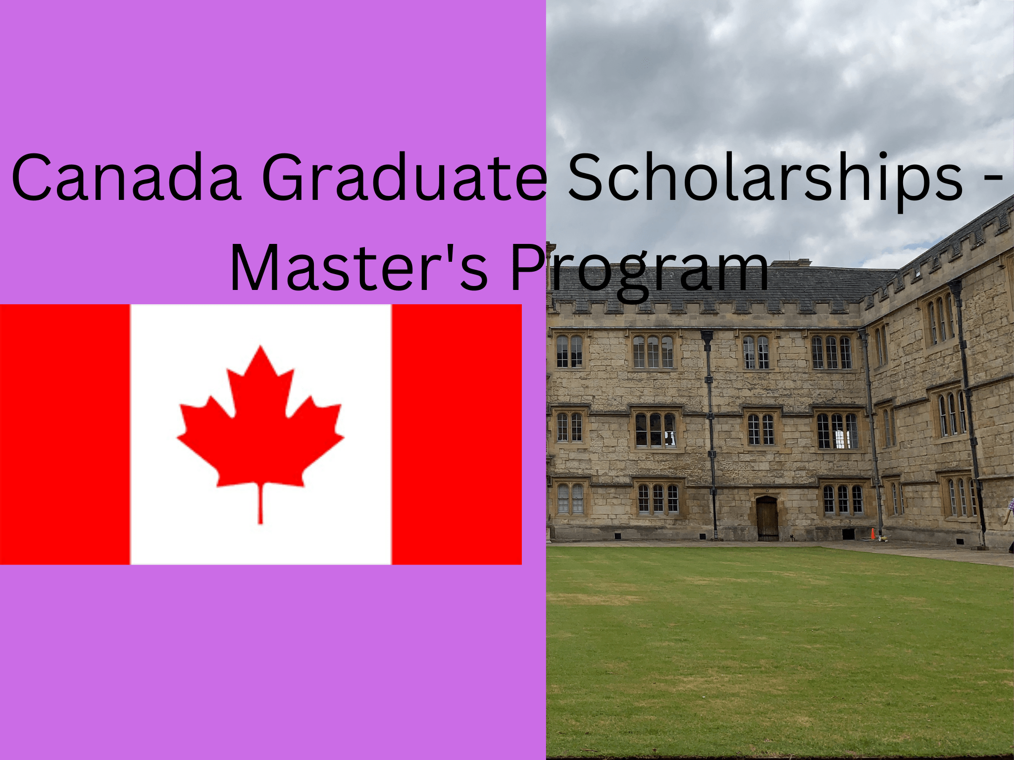 Canada Graduate Scholarships - Master's Program