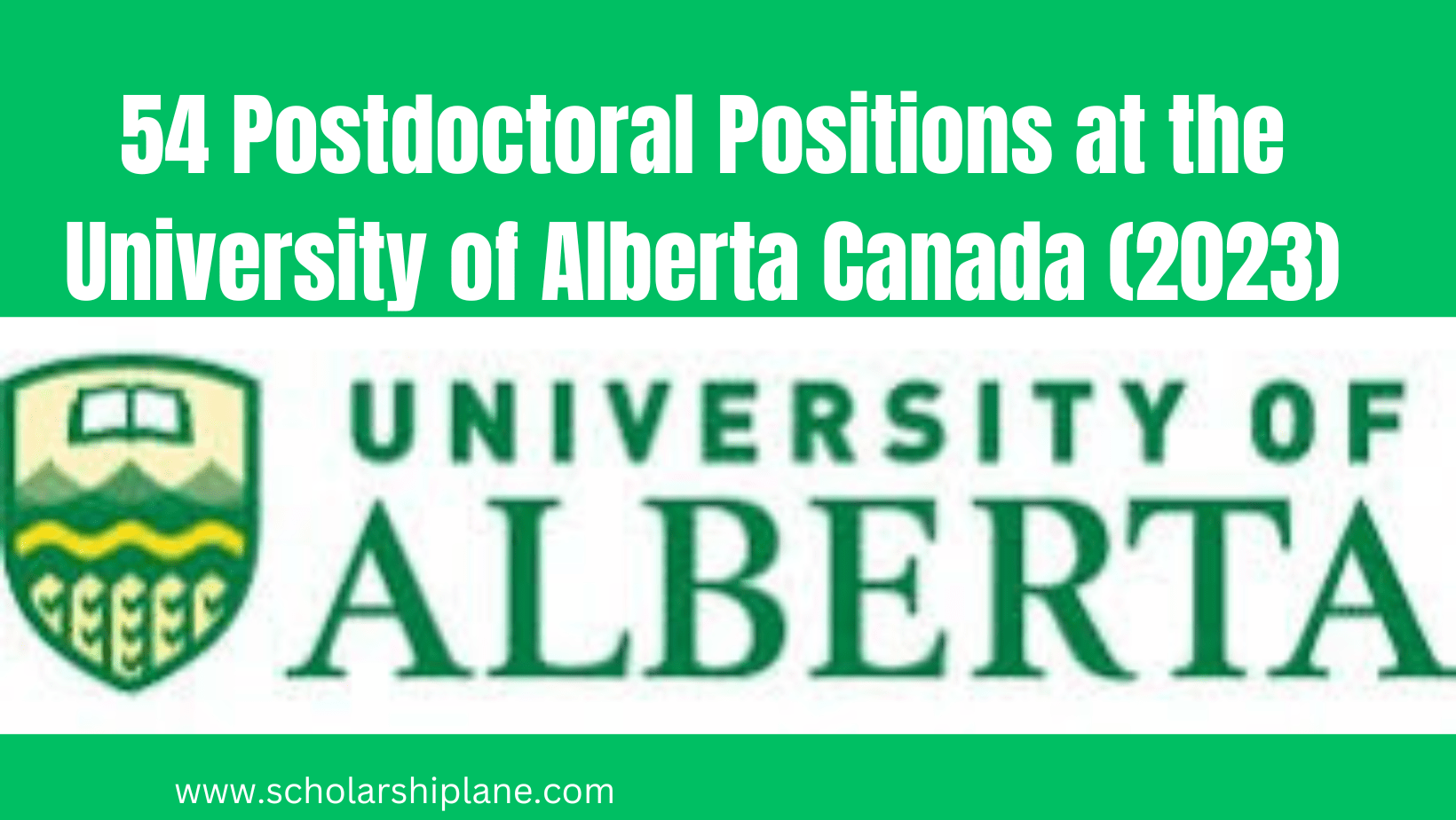 Postdoctoral Positions at the University of Alberta Canada (2023)