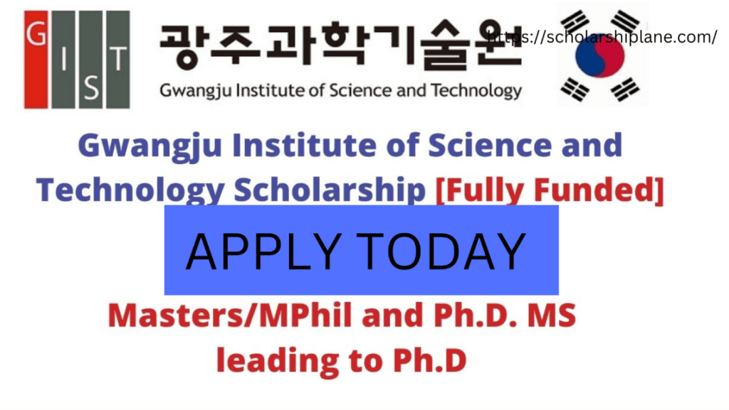 The GIST scholarship in south Korea is available to international students from all countries and covers tuition fees, a one-way airline ticket to Korea, and the provision of monthly stipends. The duration of the scholarship is three years for MS, seven years for Ph.D., and eight years for integrated MS/Ph.D